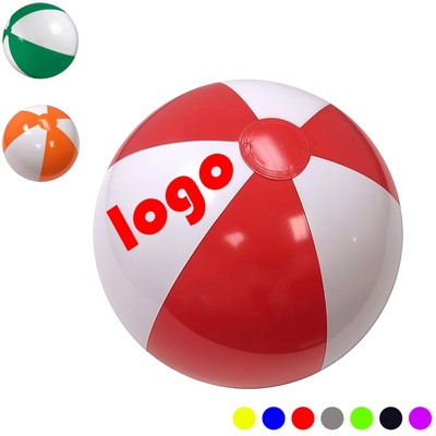 36" 6-Panel Large Inflatable Colorful Beach Ball