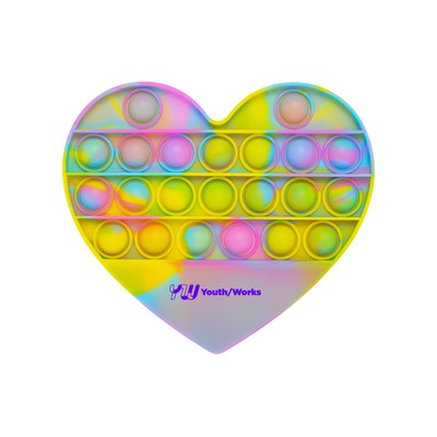 Push Pop Bubble Heart Shape Fidget Sensory Toy