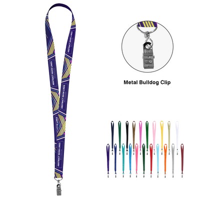 3/4" Lanyard with Bulldog Clip