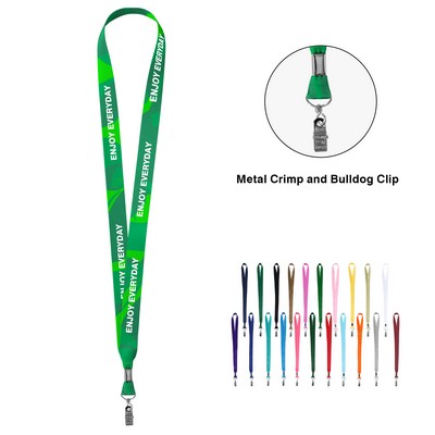 3/4" Lanyard with Crimp and Clip