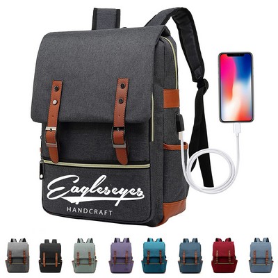 USB Charging Laptop Backpack with Port