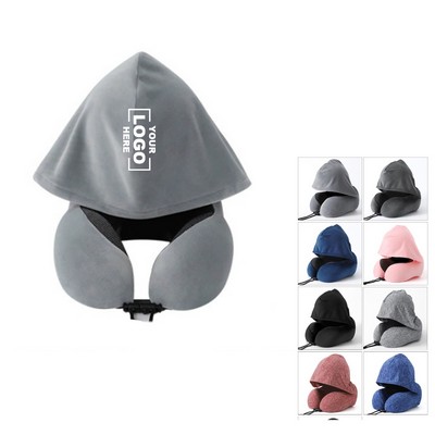 Hooded Memory Foam Travel Pillow