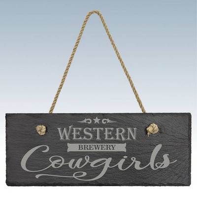 Small Hanging Rectangle Slate