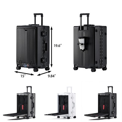 20 Inch PC Suitcase with USB Ports and TSA Locks