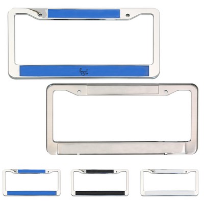 Stainless Steel Slotted License Plate Frame