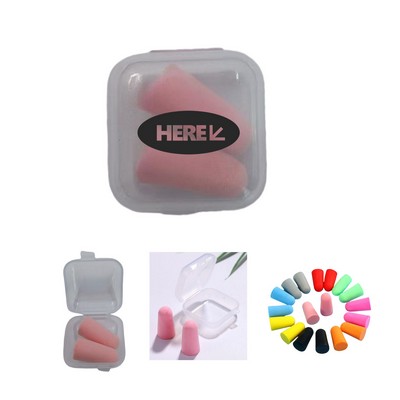 Anti-Noise Ear Plugs With Square Case