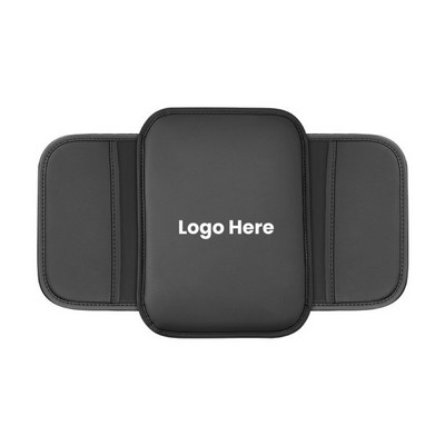 PU Car Armrest Cushion with Side Storage Pocket