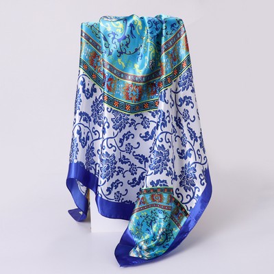 28x20 Inch Satin chiffon silk scarf Rectangular Scarf Neck Scarf Hair Scarves