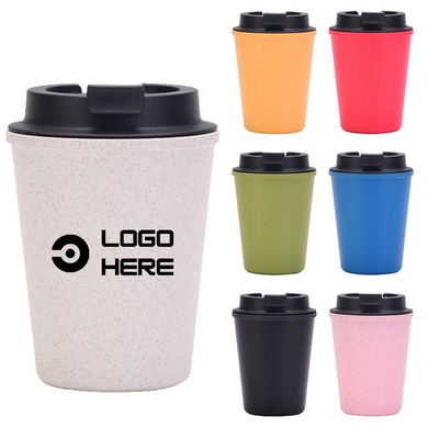 Eco-Friendly Straw Fiber 12 Oz. Double-Layer Car Cup