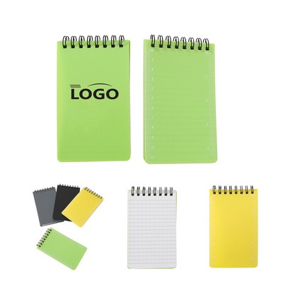 Waterproof Pocket Spiral Notebook With Measuring