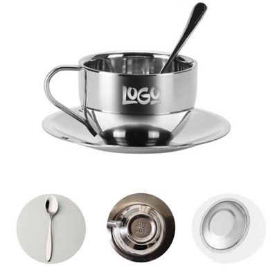 6oz Stainless Steel Coffee Cup Set