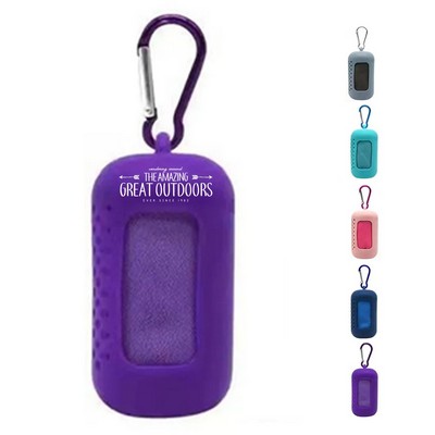 Quick Drying Cooling Towel with Silicone Case