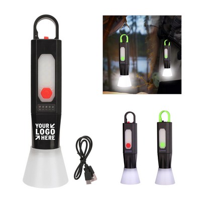 Rechargeable Solar Power Camping Flashlight