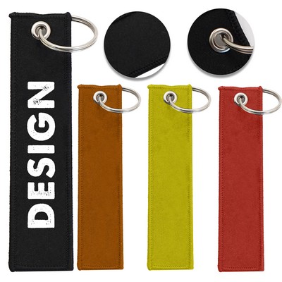 Double Sided Full Color Embroidery Keychain
