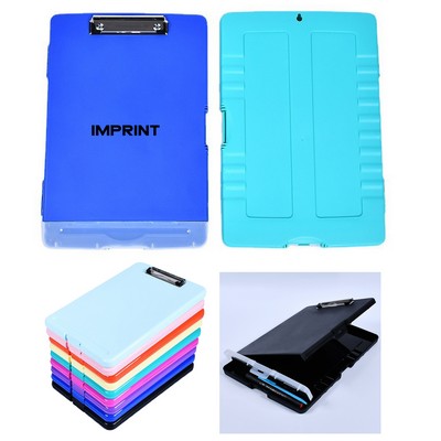 Pp Plastic Clipboard With Storage And Pen Holder