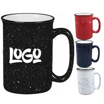 15oz Spotted Ceramic Mug