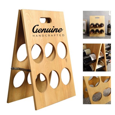 Rustic Wood Wine Rack