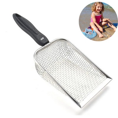 Kids Beach Toy Set with Stainless Steel Shovel & Net Bag