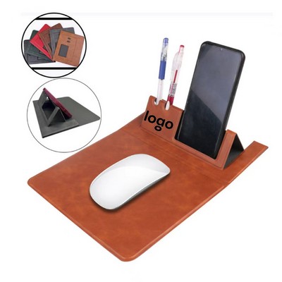 Custom Non-Slip PU Leather Mouse Pad