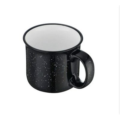 Endura 15 oz Black Speckled Campfire Mug