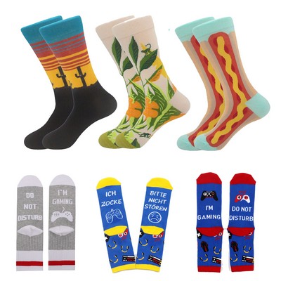 Custom Knit Jacquard Socks