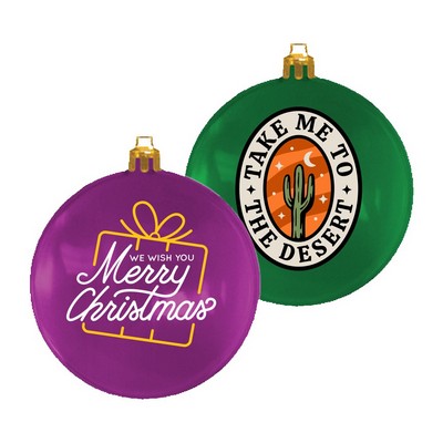 3" Crystal USA-Made Flat Shatterproof Ornament