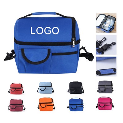 Oxford Insulated Cooler Lunch Tote Bag