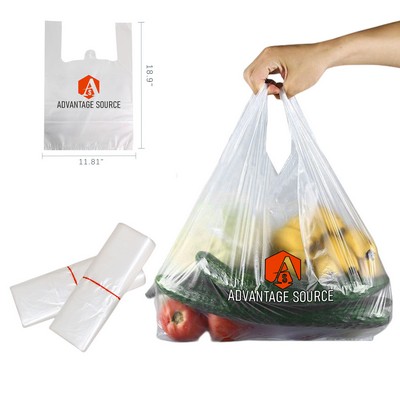 PE Supermarket Shopping Bag(11.81" × 18.9")