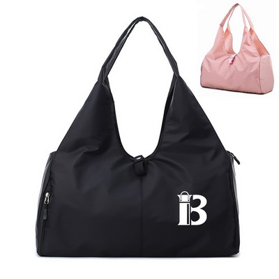 Gym Tote Bag with Shoe Compartment