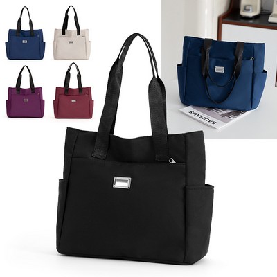 Oxford Fabric Lightweight Tote Shoulder Bag for Women
