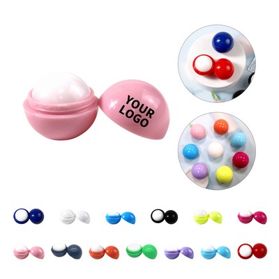 Round Lip Balm Container With Moisturizing Formula 1.5" Diameter