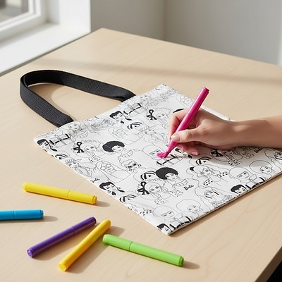 Color and Carry Sublimated Magazine Tote Bag