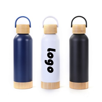 17oz Bamboo-Lined Stainless Vacuum Flask