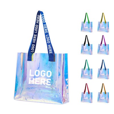 Clear PVC Rainbow Laser Wedding Favor Bag