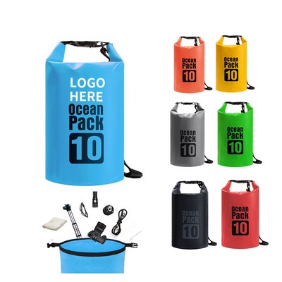 10L Waterproof Floating Dry Sack with IPX6 Rating