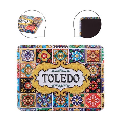 3.15"x2.35" Tinplate 3D Fridge Magnets Tourist Souvenirs