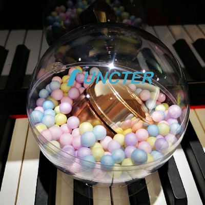 4.72" Clear Acrylic Fillable Ornaments Ball Christmas Ball