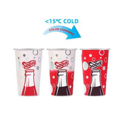 Aluminum Metal Color-Changing Pint Cups