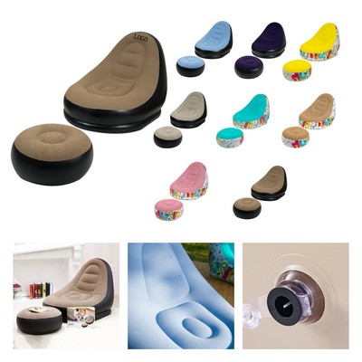 Inflatable Portable Flocking Lazy Sofa