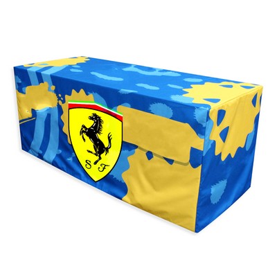 Custom 8' Table Cover – Full Color Print, 250GSM Tricot Cloth