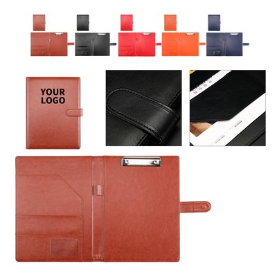 A4 PU Leather Padfolio With Notepad