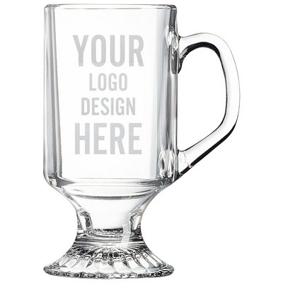 Polar Camel 10 oz. Clear Footed Coffee Mug