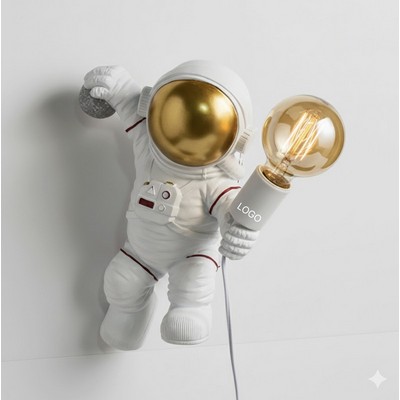 Astronaut Wall Lamp Desktop Ornament Space Theme LED Light Decorative Wall Art