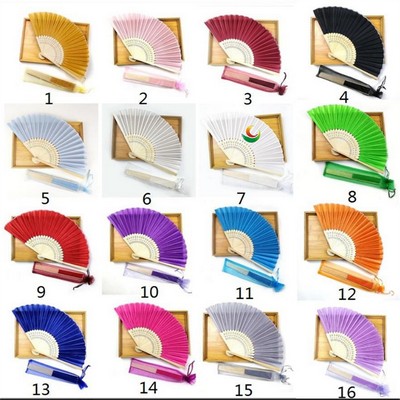 Personalized Bamboo Folding Hand Fan