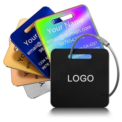 Luggage Tags with Metal Loops