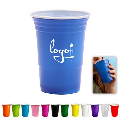 16oz Multi-Color Plastic Cup