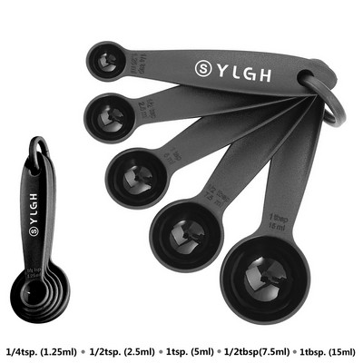 5 Pieces Plastic Measuring Spoons