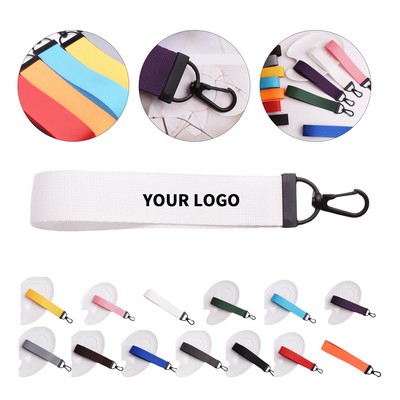 Polyester Webbing Material Wristband Keychain