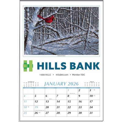 Larry Anderson Executive 12 Sheet Calendar w/Full-Color Imprint