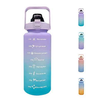 Hydrate Max 64oz Time Marker Water Bottle